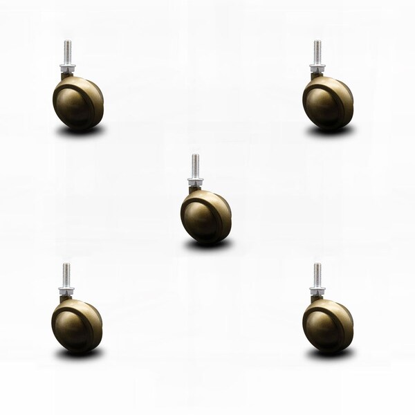 2 Inch Windsor Antique Ball Caster - 5/16 Inch Threaded Stem - SCC, 5PK